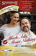 Shakespeare Kelowna poster for Much Ado About Nothing