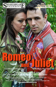 Romeo and Juliet poster for Shakespeare Kelowna's 2016 performance